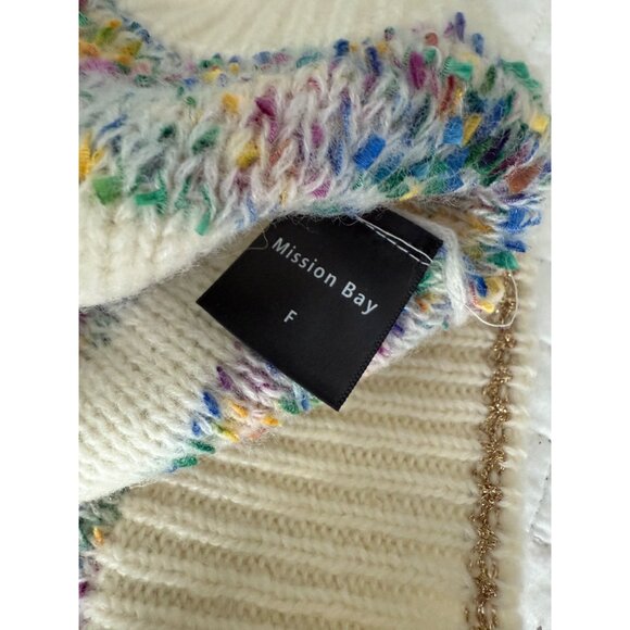 Mission Bay Women's Multicolor Stripe Knit Cardigan Sweater Fitted - Picture 4 of 11